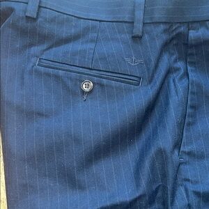 Dockers Navy and White Striped Pants 36 x 29